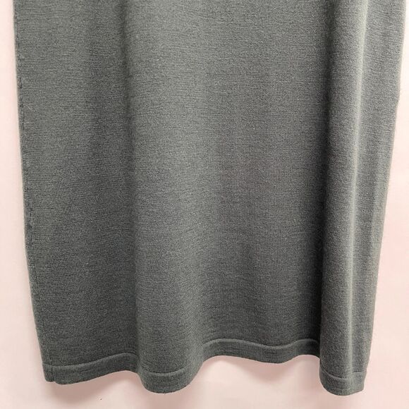 Gett Women's Straight Pencil Skirt Medium Green 100% Wool - Picture 3 of 7